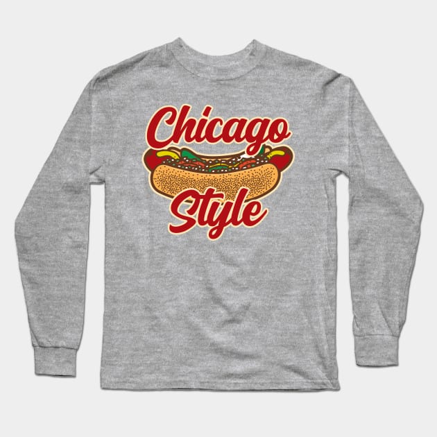 Chicago Style Long Sleeve T-Shirt by DetourShirts